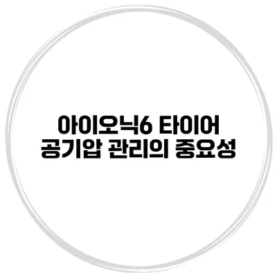 아이오닉6 타이어 공기압 관리의 중요성