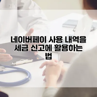 네이버페이 사용 내역을 세금 신고에 활용하는 법
